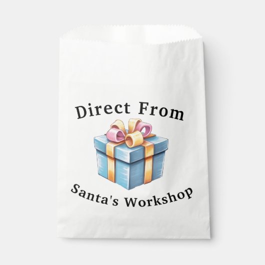 Direct uit de werkplaats van de Kerstman Bedankzakje (Voorkant)