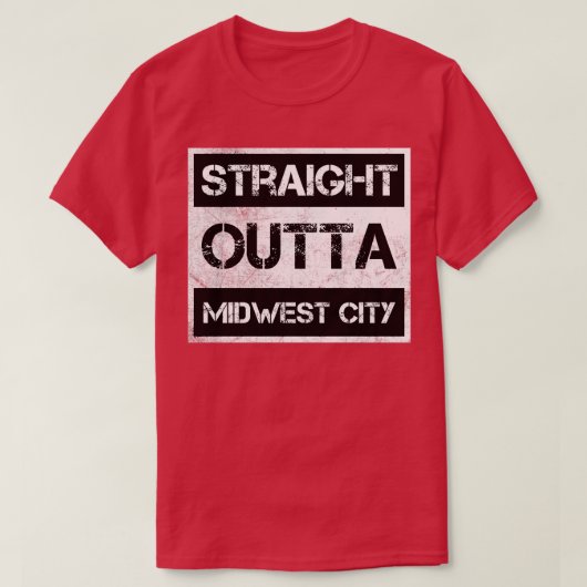 Direct uit Midwest City Oklahoma  Distr T-shirt (Design voorkant)