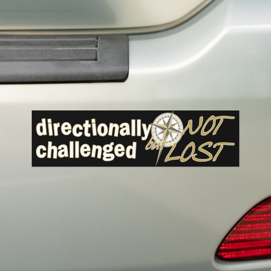 Direct uitgedaagde Bumpersticker (Op auto)