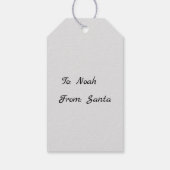 Direct van Santas Workshop Kerstmis op maat Cadeaulabel (Achterkant)