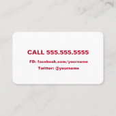 Direct verkopen voor marketing visitekaartje (Achterkant)