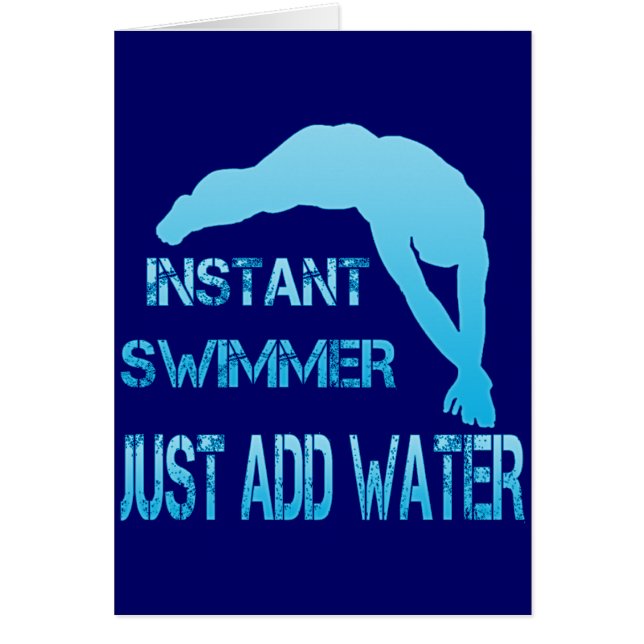 Direct zwemmen Voeg gewoon water toe (Voorkant)