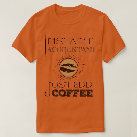 Directe accountant voegt Koffie TShirt Classic toe (Design voorkant)