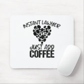 Directe advocaat gewoon koffie toevoegen muismat (Met muis)