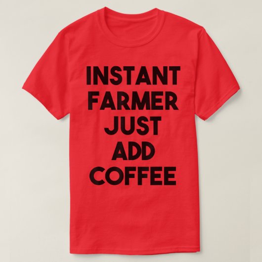 Directe boer voegt koffie toe t-shirt (Design voorkant)