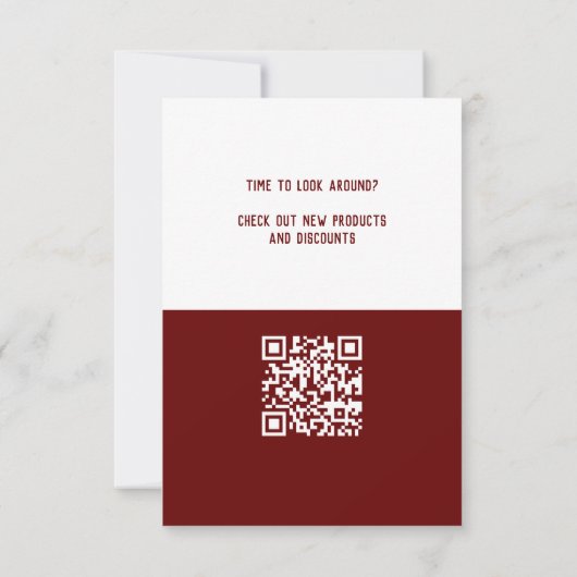 Directe Bordeaux Corporate QR Code Promo (Achterkant)