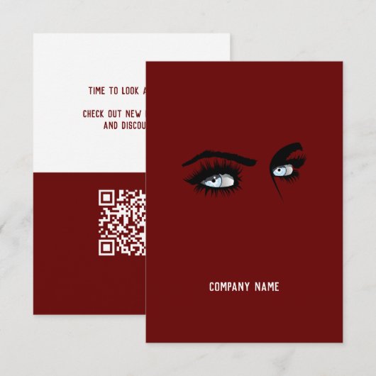 Directe Bordeaux Corporate QR Code Promo (Voorkant / Achterkant)