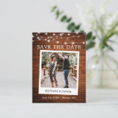 Directe camera fotoruitjes sparen de datum briefkaart (Staand voorkant)