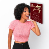 Directe downloadpartij Gold Burgundy Kaart