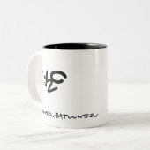 Directe duiker - gewoon water toevoegen tweekleurige koffiemok (Voorkant links)