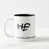 Directe duiker - gewoon water toevoegen tweekleurige koffiemok (Links)