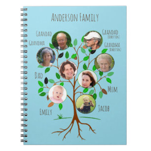 Directe familiefotostructuur notitieboek