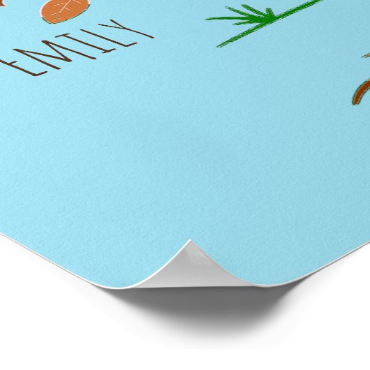 Directe familiefotostructuur poster (Hoek)