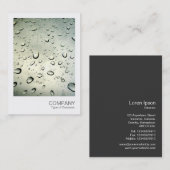 Directe foto 06 - Regen op mijn venster Visitekaartje (Voorkant / Achterkant)