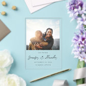 Directe Foto 2 Save the Date Acryl Uitnodigingen (Insitu (Huwelijk))