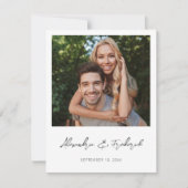 Directe Foto 2 Save the Date - White Kaart (Voorkant)