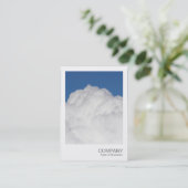 Directe foto - Cumulus Cloud Visitekaartje (Staand voorkant)