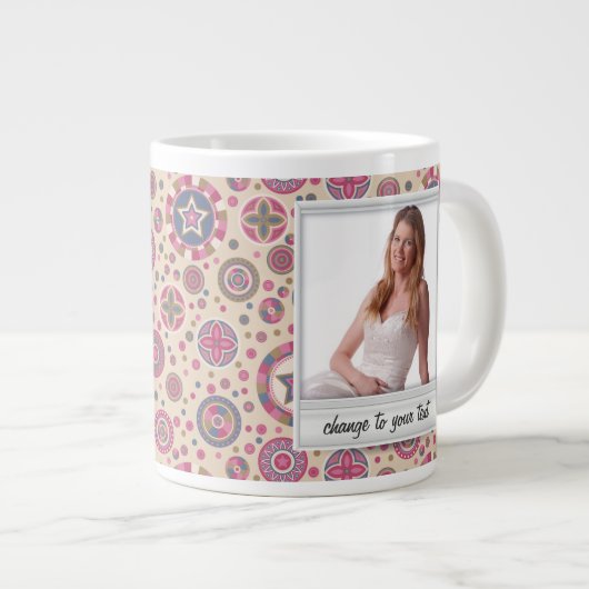 Directe foto - fotoframe met patroon grote koffiekop (Voorkant rechts)