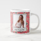 Directe foto - fotoframe met patroon grote koffiekop (Rechts)