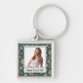 Directe foto - fotoframe met patroon sleutelhanger (Voorkant)