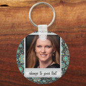 Directe foto - fotoframe met patroon sleutelhanger (Voorkant)