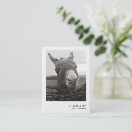 Directe foto - Friendly Donkey Visitekaartje (Staand voorkant)