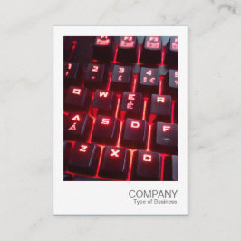 Directe foto - Ggloeiend toetsenbord Visitekaartje