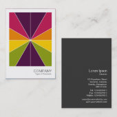 Directe foto - Kleursegmenten 02 Visitekaartje (Voorkant / Achterkant)