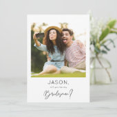 Directe foto Mijn Bridesman-voorstel Kaart (Staand voorkant)