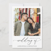 Directe foto Modern Wedding Kaart (Voorkant)