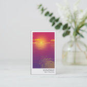 Directe foto - Red Sunset/Sunrise Visitekaartje (Staand voorkant)