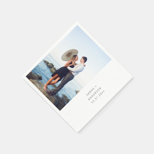 Directe foto Vertical Wedding of Party Napkins Servet (Hoek)