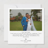 Directe foto's & Typografie Hartelijk dank - 2 fot Kaart (Achterkant)