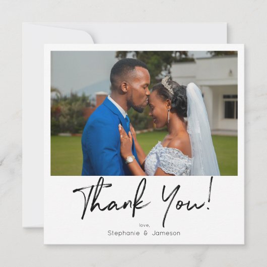 Directe foto's & Typografie Hartelijk dank - 2 fot Kaart (Voorkant)