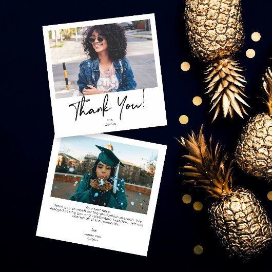 Directe foto's & Typografie Hartelijk dank - 2 fot Kaart