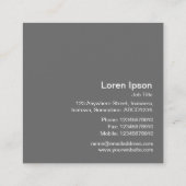 Directe fotostijl - Bedrijf - Donkey Vierkante Visitekaartje (Achterkant)