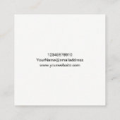 Directe fotostijl - Emden Gese Vierkante Visitekaartje (Achterkant)