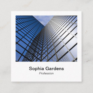 Directe fotostijl - Tall Building Vierkante Visitekaartje