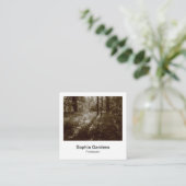 Directe fotostijl - Woodland Vierkante Visitekaartje (Staand voorkant)