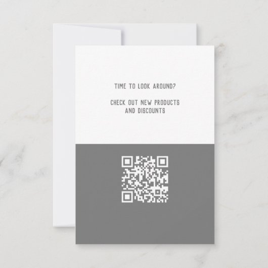 Directe Gray Corporate QR Code Produit (Achterkant)