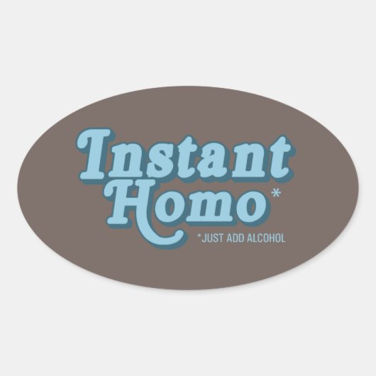 DIRECTE HOMO OVALE STICKER (Voorkant)