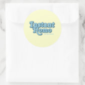 Directe Homo Ronde Sticker (Tas)