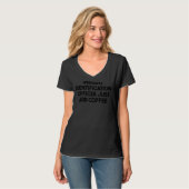 Directe identificator gewoon koffie toevoegen t-shirt (Voorkant volledig)