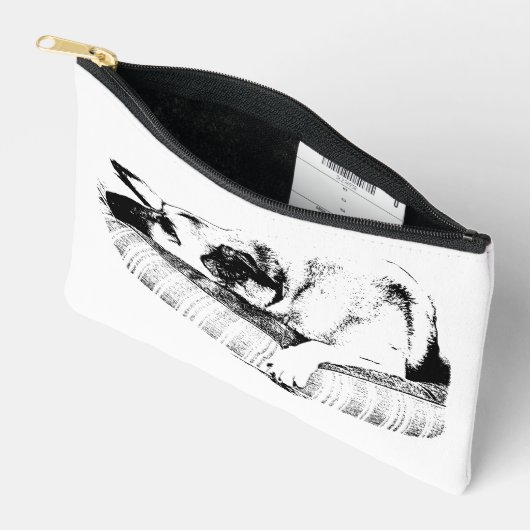 Directe kalmte, slanke bedhond etui (Open)