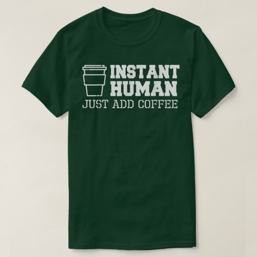 Directe koffie Funny T's T-shirt (Design voorkant)
