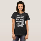 Directe koffiebrandermachine operator gewoon koffi t-shirt (Voorkant volledig)