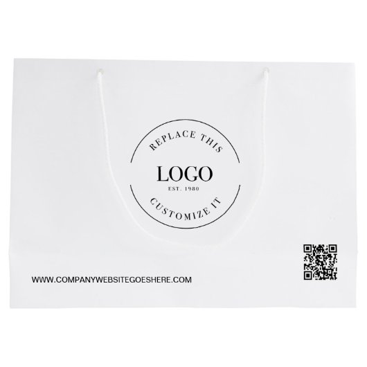 Directe kwaliteitscontrolecode Aangepaste zakelijk Groot Cadeauzakje (Achterkant)