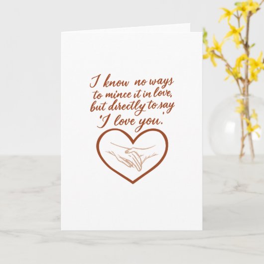 Directe liefde kaart (Gele Bloem)