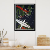 Directe luchtvaartmaatschappij voor Scandinavia pr Poster (Keuken)