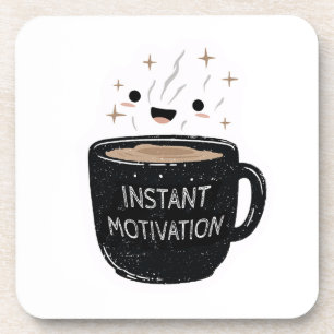 Directe Motivatie – Mooie Kawaii Koffiekop Bier Onderzetter